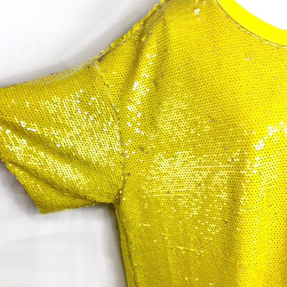 ELOQUII | Sequin Super Lemon Shift Dress - Picture 7 of 15